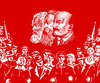 Imanes de nevera "Marx Engels Lenin"