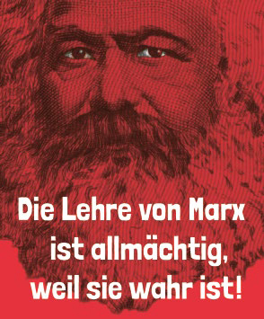Magneti per il frigo "Die Lehre von Marx"