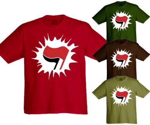 Camiseta "Antifaschistischer Klecks"