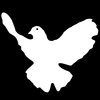 Screen Print Transfer "Dove of peace"