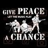 Screen Print Transfer "Give peace a chance"