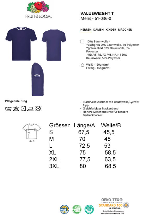 Ringer-Shirt-Deutsch