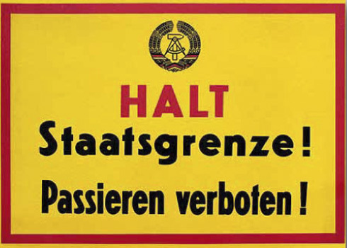 Magnet "DDR Staatsgrenze!"