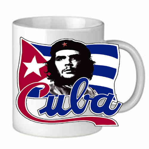 Taza De Café "Cuba Che con bandera"