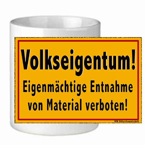 Tasse à Café "Volkseigentum"