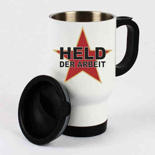 Thermo mug "Held der Arbeit"