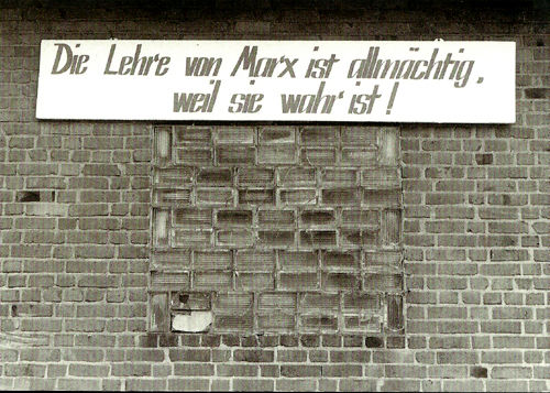 Postkort "Die Lehre von Marx"