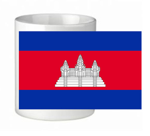 Tazza "Bandiera di Cambogia"