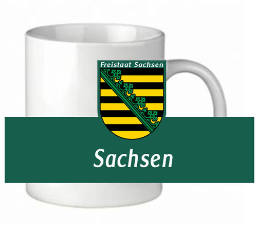 Tasse "Flagge Sachsen"