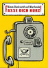 Tarjeta postal "DDR Fernsprecher"