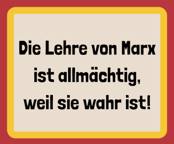 Magnets "Die Lehre von Marx"