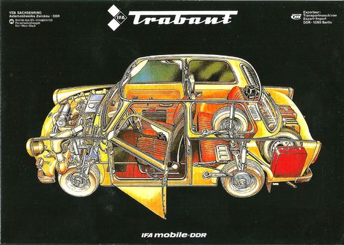 Postkarte "IFA-Trabant"