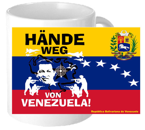 Kaffekrus "Haende weg von Venezuela"