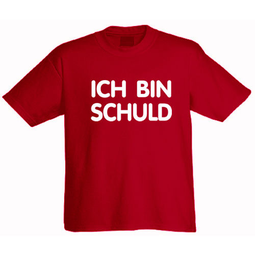 Camiseta de niño "Ich bin Schuld"
