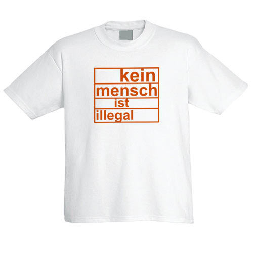 Maglietta per bambini "Kein mensch ist illegal"