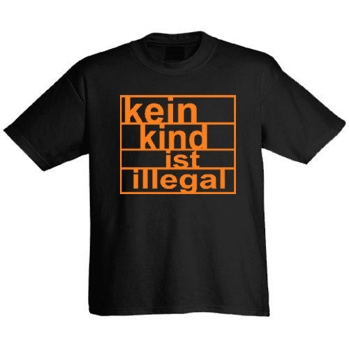 Maglietta per bambini "Kein kind ist illegal"