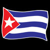 Aufbügler "Flagge Kuba"
