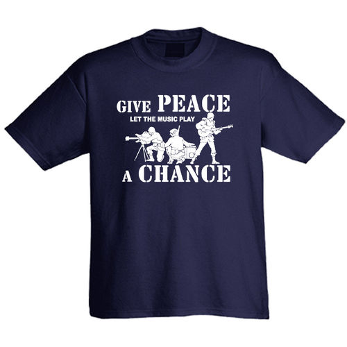 Klæd T-Shirt "Give peace a chance"