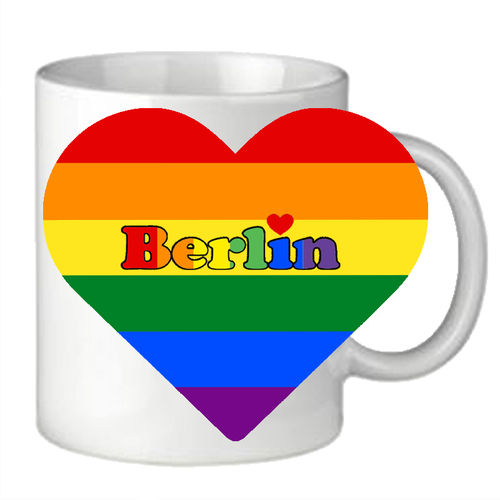 Tasse "Regenbogen Herz Berlin"