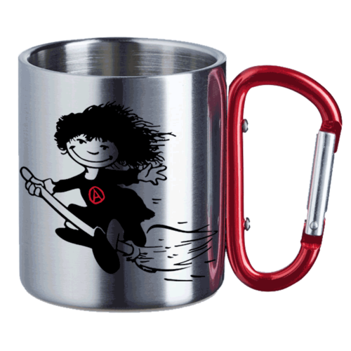 Stainless steel cup "Anarchy witch"